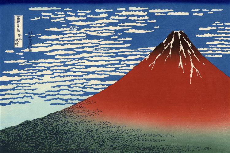 日本江户时代后期浮世绘画家葛饰北斋