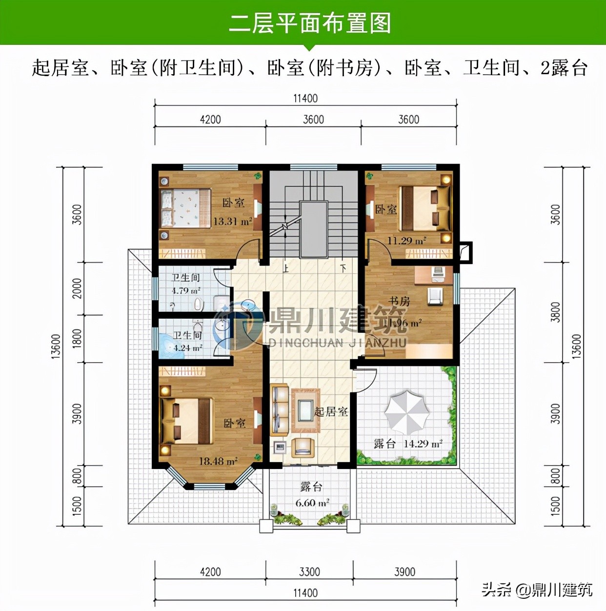 6套造型饱满布局端正的小别墅，有颜值有实力，就适合农村建