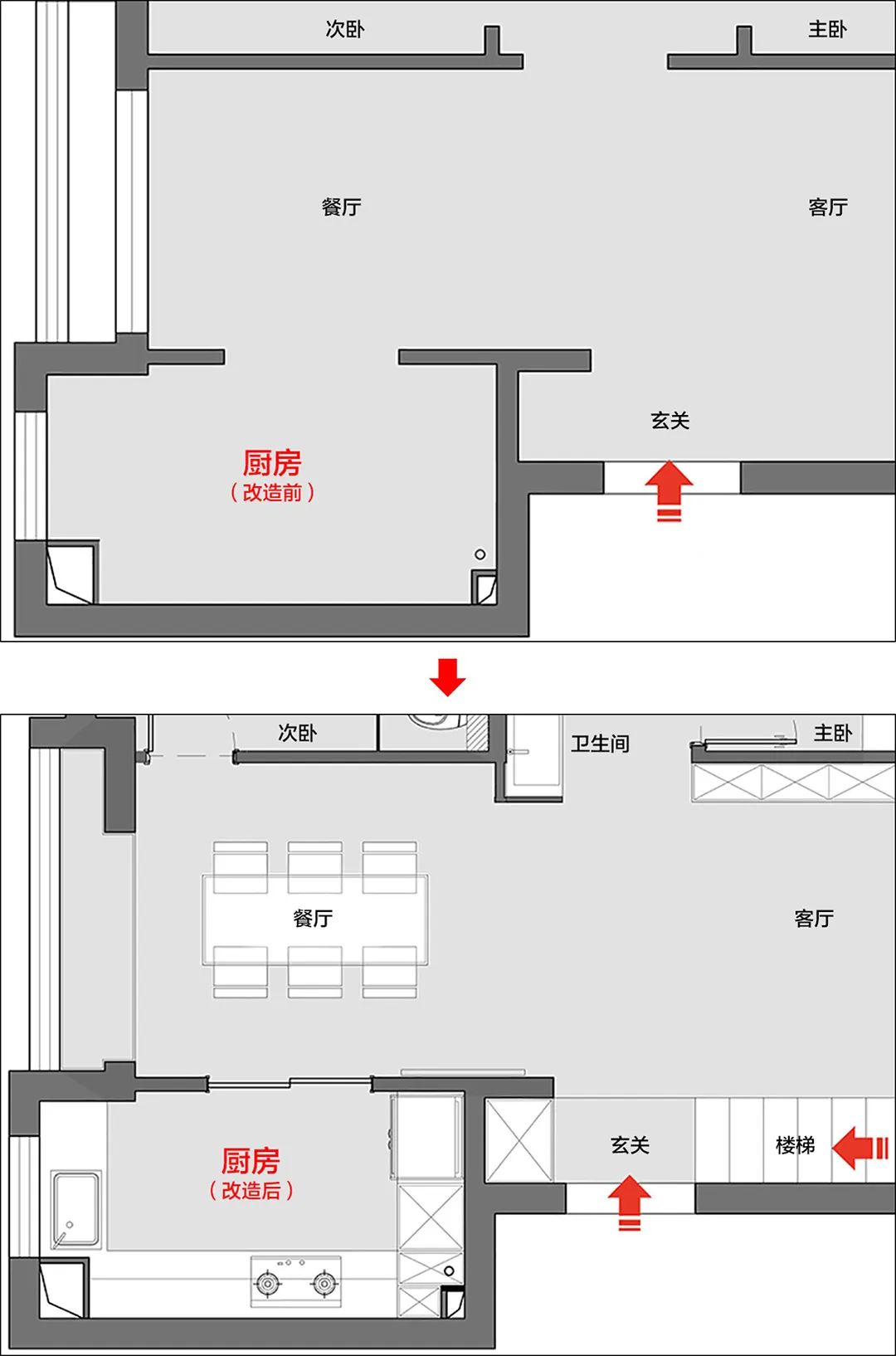 北京63㎡爆改出三室二厅，塞下一家四口，卫浴还能干湿分离
