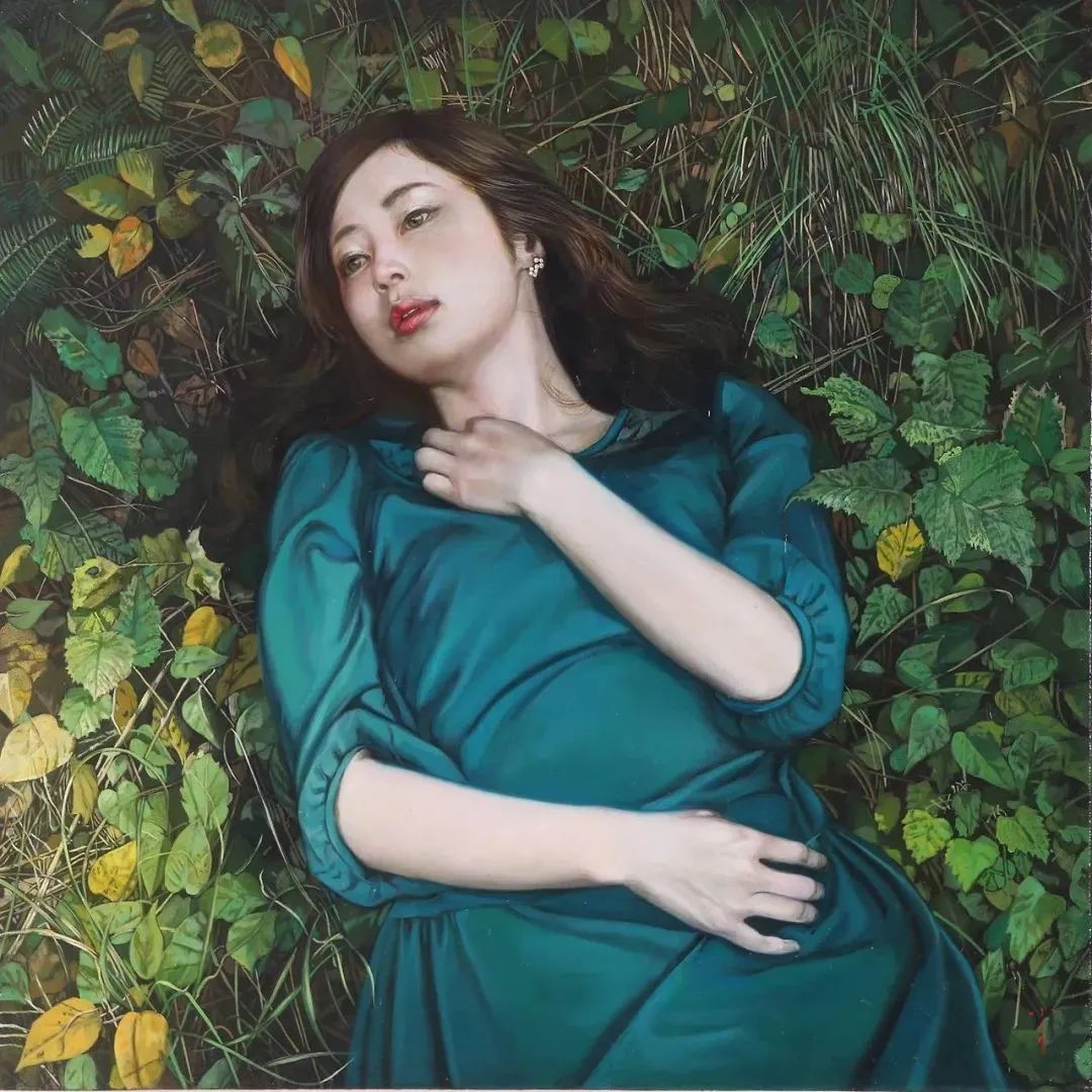 大野真本笔下的少女，含情脉脉，与你温情对视