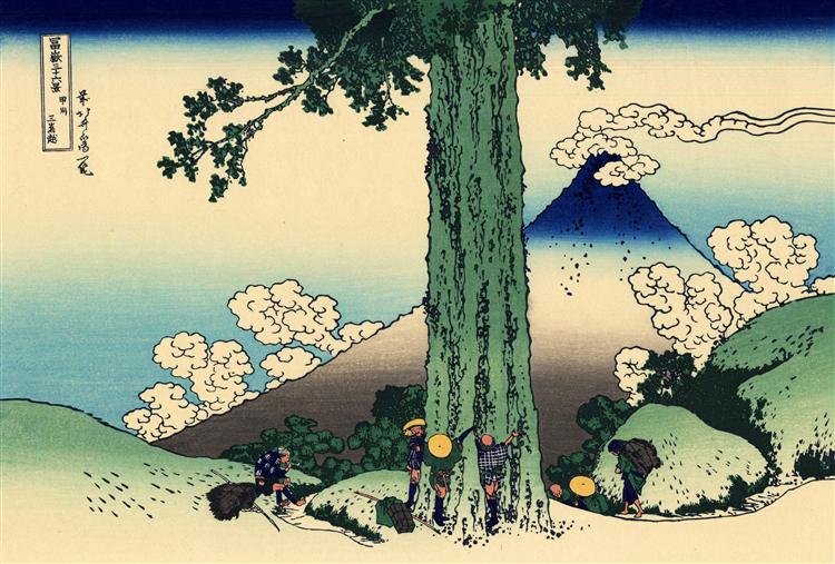 日本江户时代后期浮世绘画家葛饰北斋