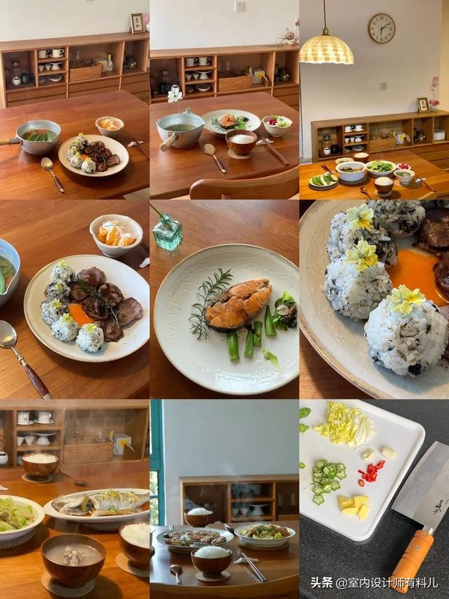 她家135㎡极简原木风，无沙发、茶几、电视，一张餐桌承载所有