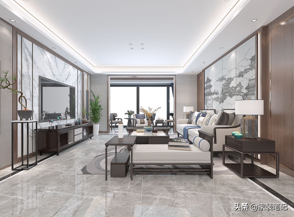 看这套160㎡大平层，发现新中式真的越看越好看，真的不容易过时