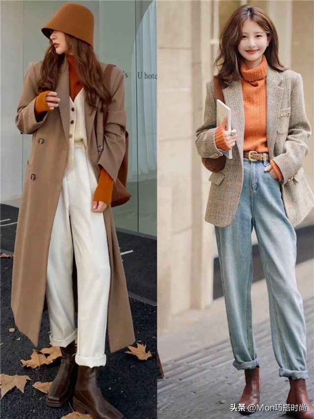 卡其色过时了，今秋流行“栗子色”，流行指数飙升，显白又衬肤