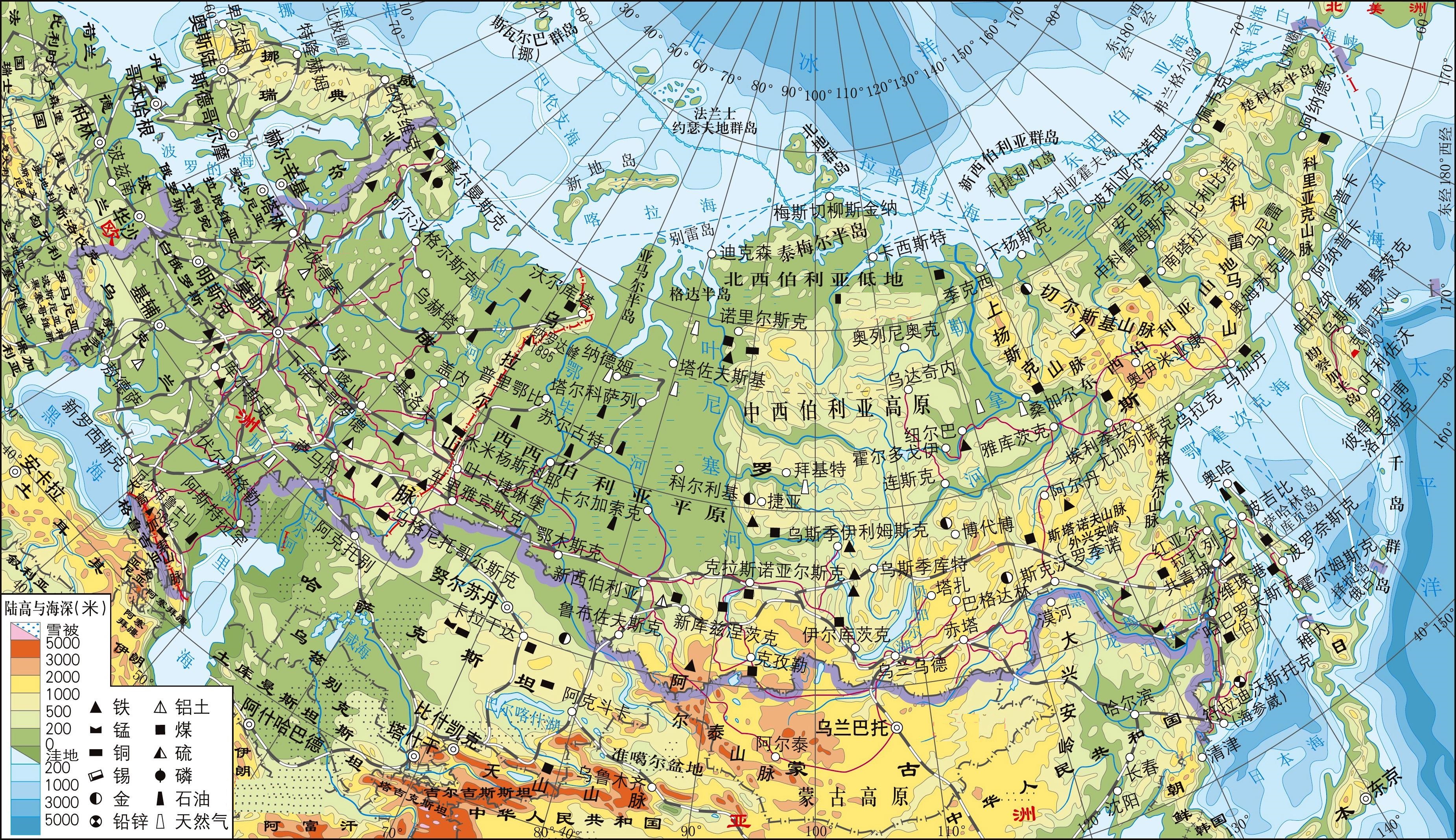 俄罗斯人口分布图分析俄罗斯各州面积和人口分布图