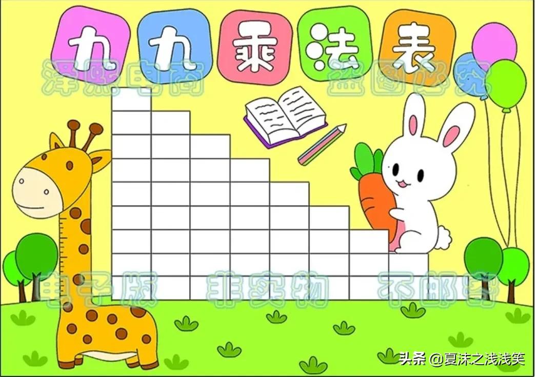 小学生数学常用手抄报200张