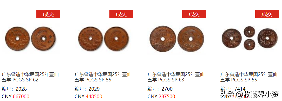 盘点广东铜币中的五大稀有品种的版别和行情