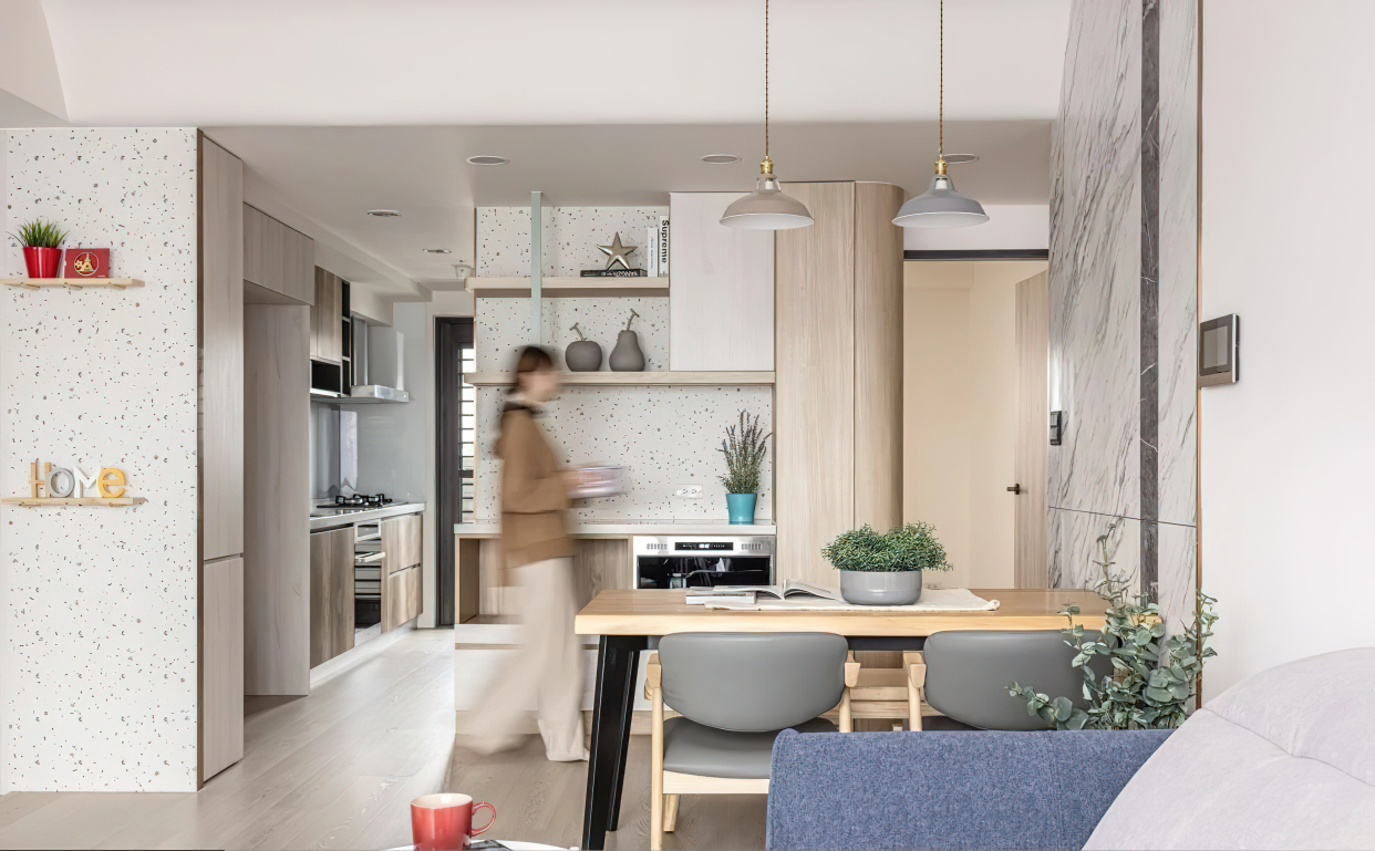 兒童書房設計打造75平方米溫馨親子宅，整合收納空間，盡顯居家空間感和品質感