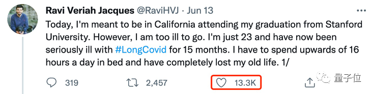 被新冠后遗症困住15个月后，斯坦福学霸被迫缺席毕业典礼