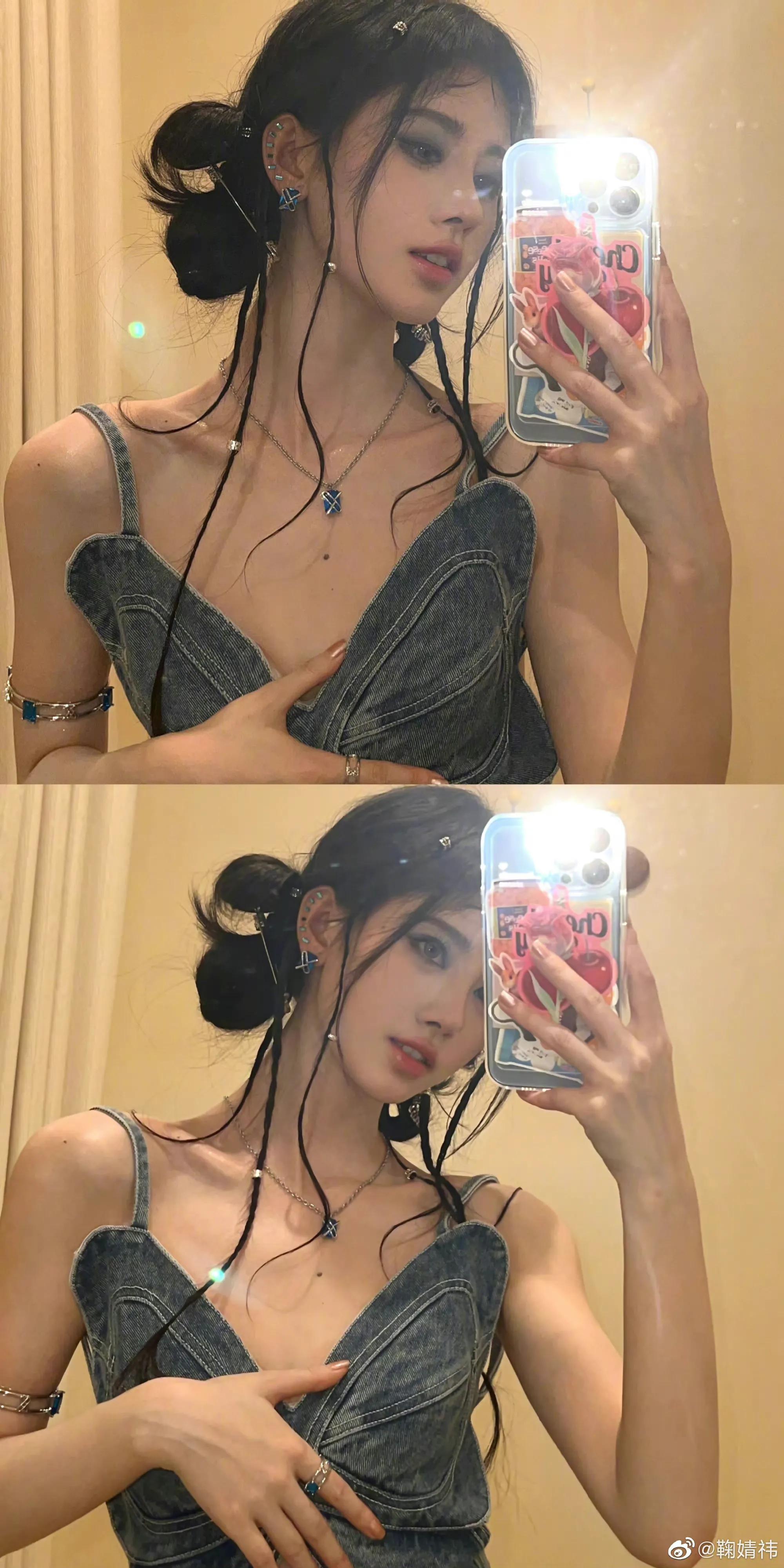 鞠婧祎轻中古质感大片