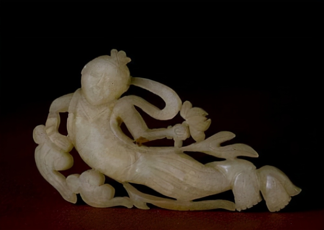 漢代 双竜托日装身具 中国古玉骨董 和田玉美術ペンダント 工芸品