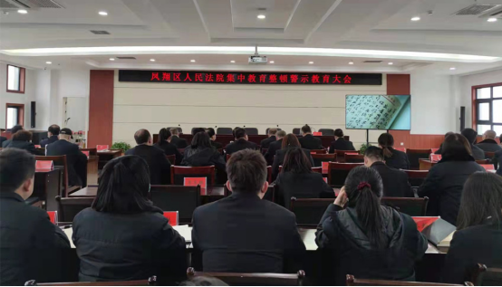 宝鸡市凤翔区人民法院开展集中学习教育整顿活动