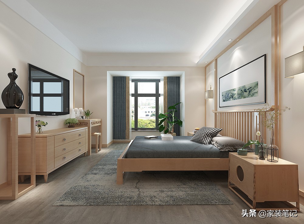 156㎡新中式厨房装修效果图，典雅与实用完美融合
