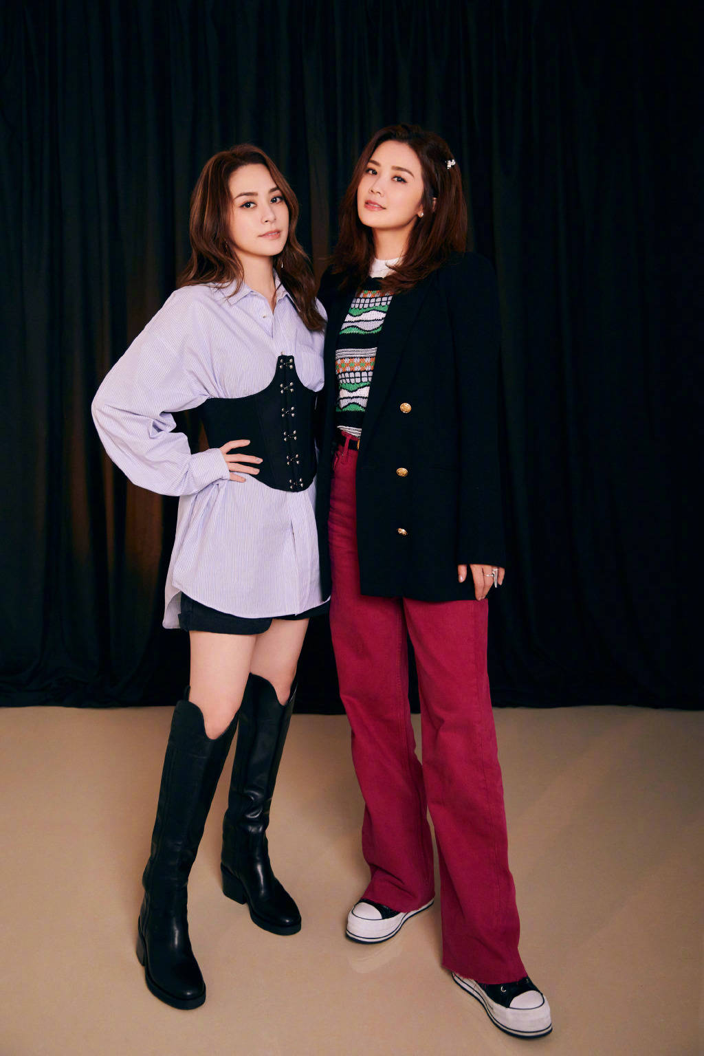 真姐妹！Twins合体参加综艺录制花絮曝光 阿娇阿sa亲昵贴贴