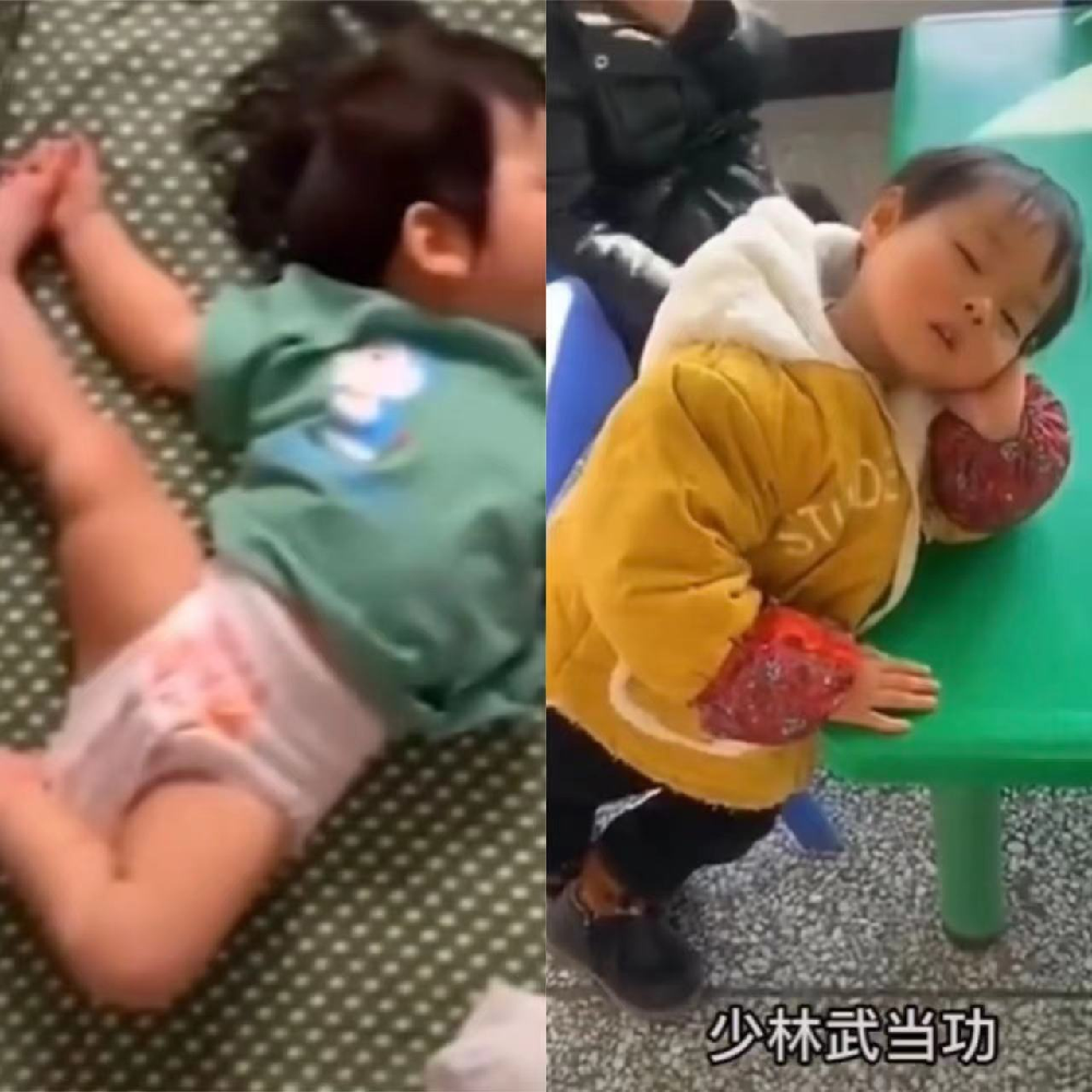 婴儿般的睡眠（盘点人类幼崽千奇百怪的睡姿）