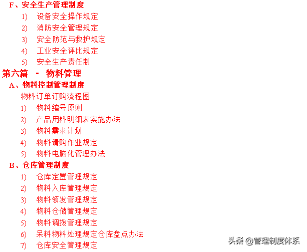 企业管理制度精选