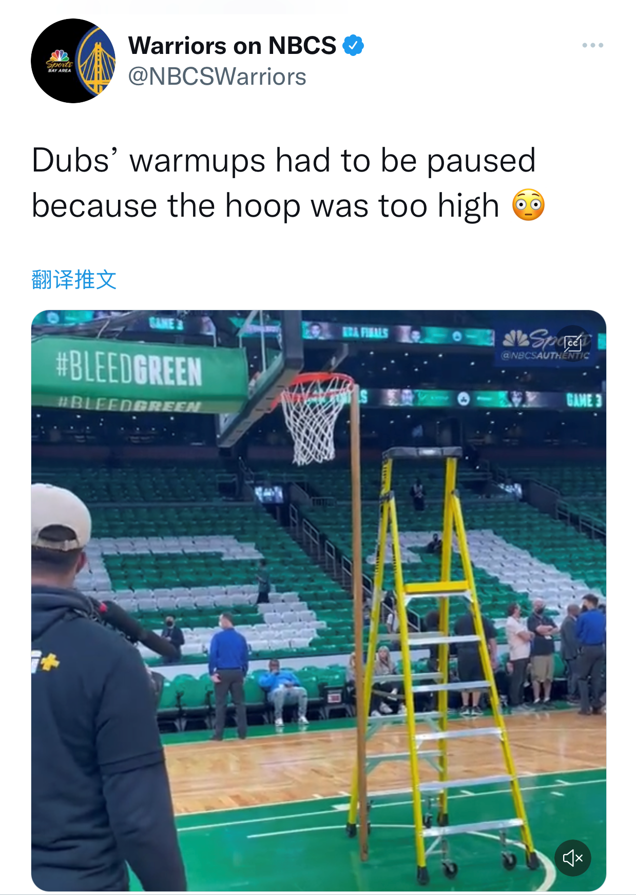 为什么nba篮筐很响(盘外招？绿军主场G3篮筐高度异常，勇士暂停热身，引发球迷热议)