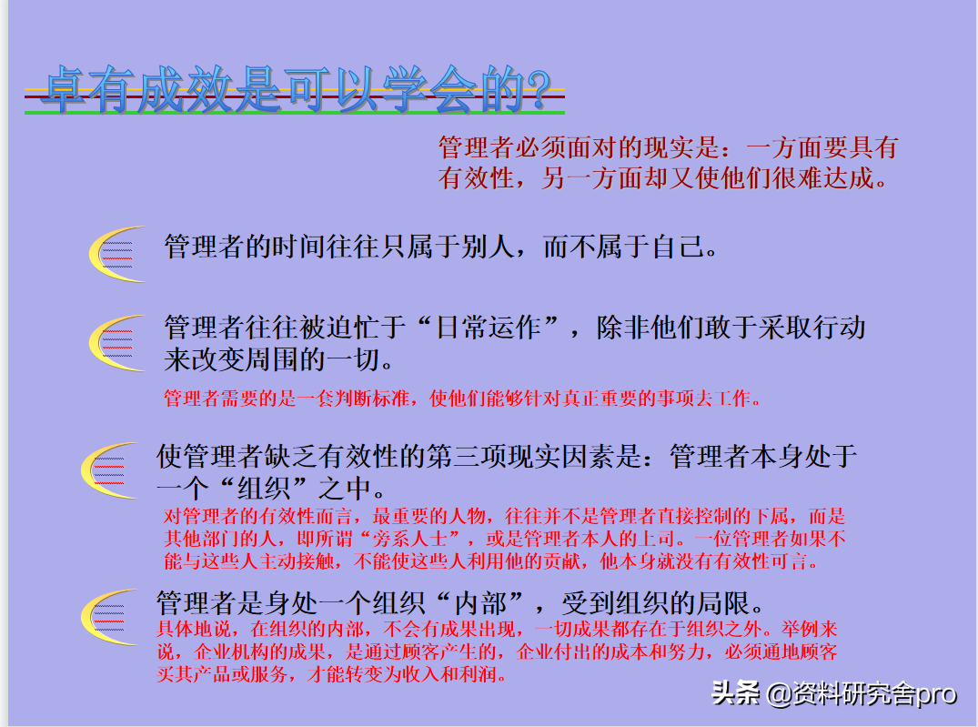 管理者给员工打鸡血的良方——《卓有成效的管理者》经典语句