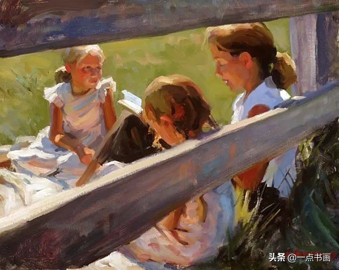 阳光下的油画世界，光影一流