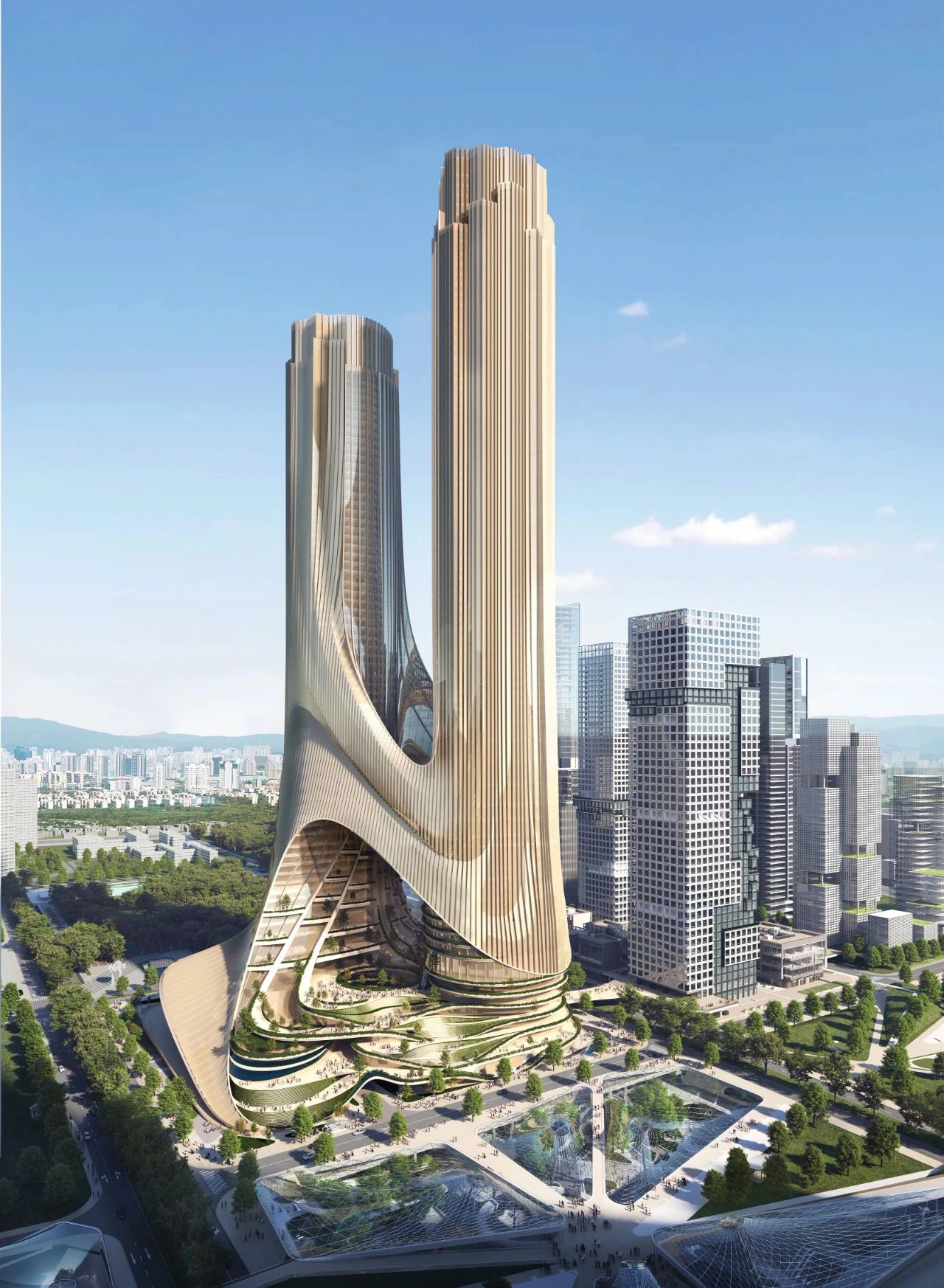 全球GDP前十强城市在建的超高建筑——纽约深圳以超级摩天楼引领
