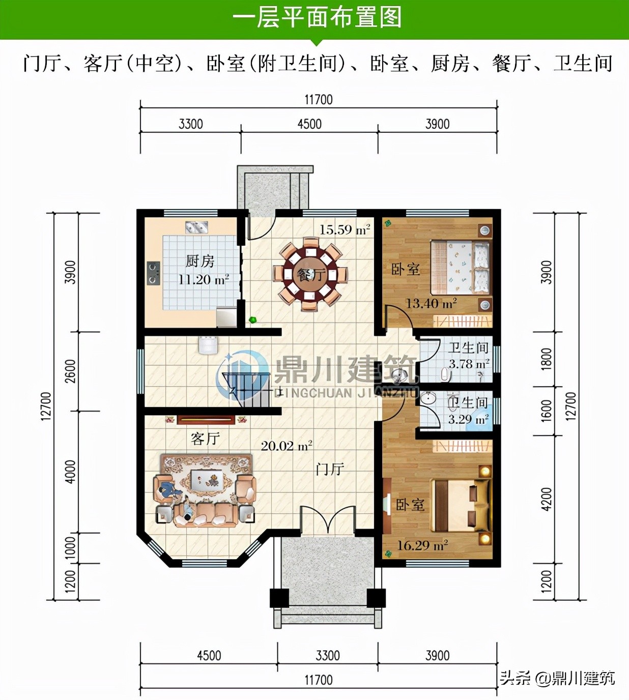 6套造型饱满布局端正的小别墅，有颜值有实力，就适合农村建