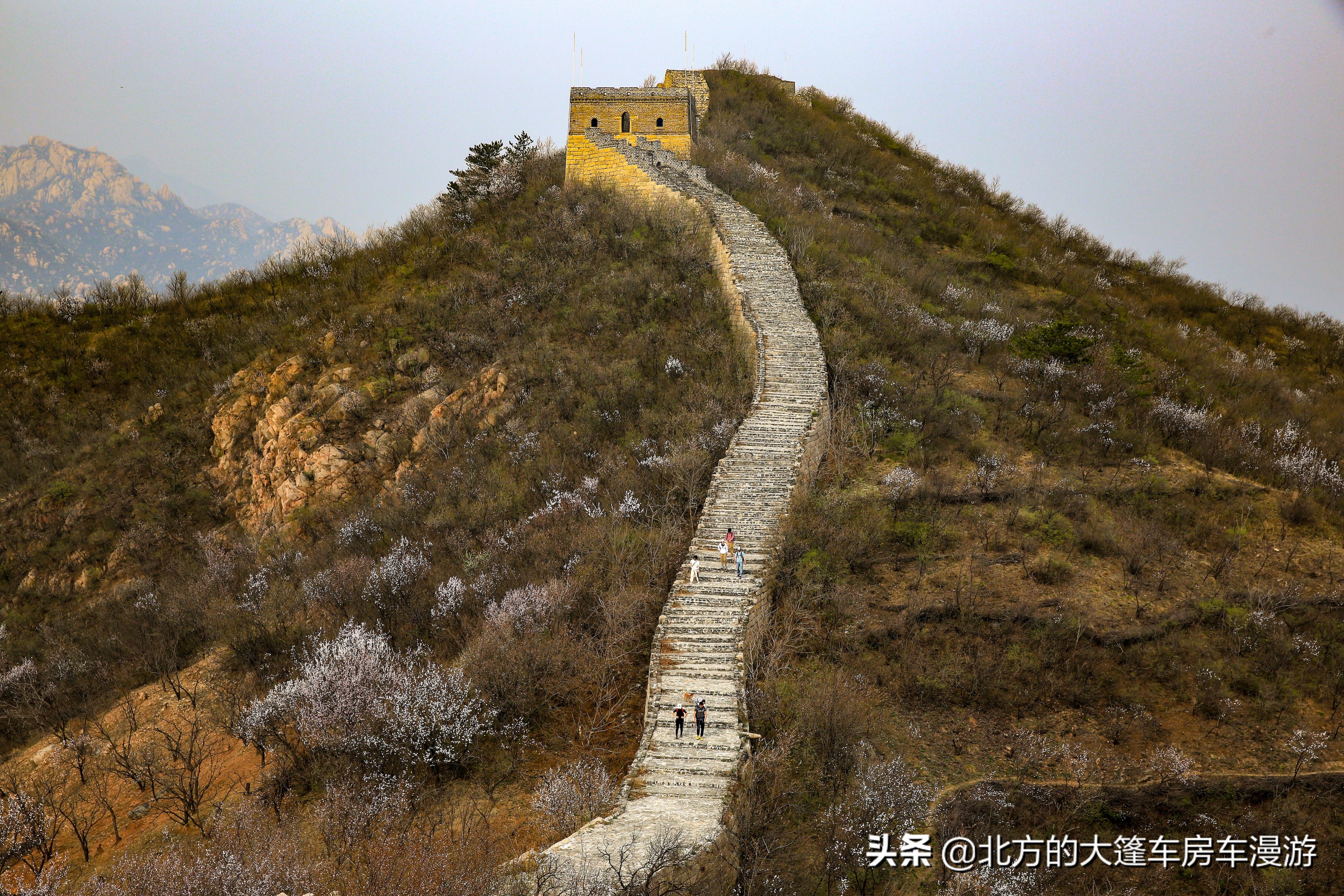 走过北京春天最美的盘山公路去那山桃花盛开的地方——龙泉峪长城