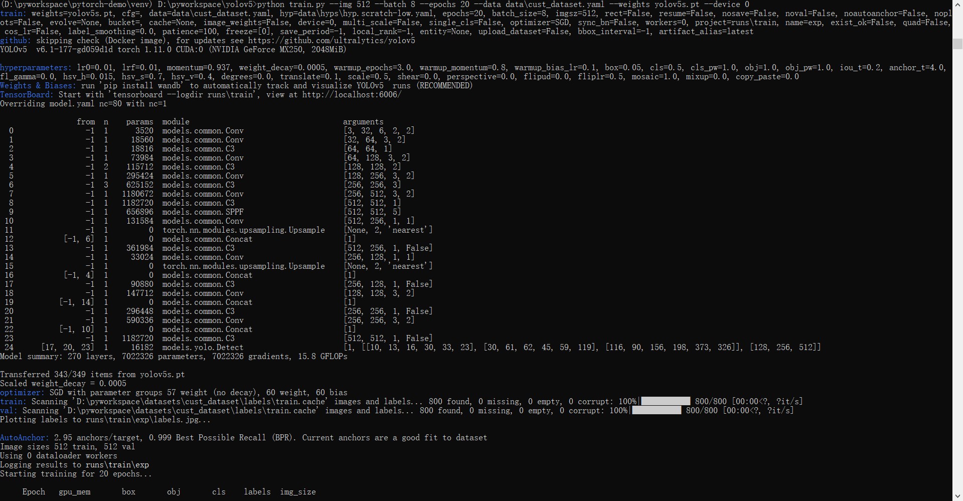 Pytorch搭建YOLOv5目标检测平台实践
