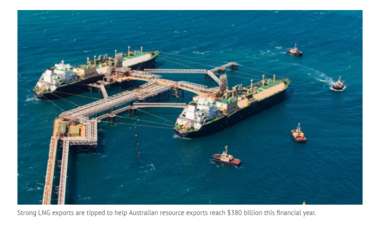 能源价格走高 澳大利亚出口获3800亿意外之财
