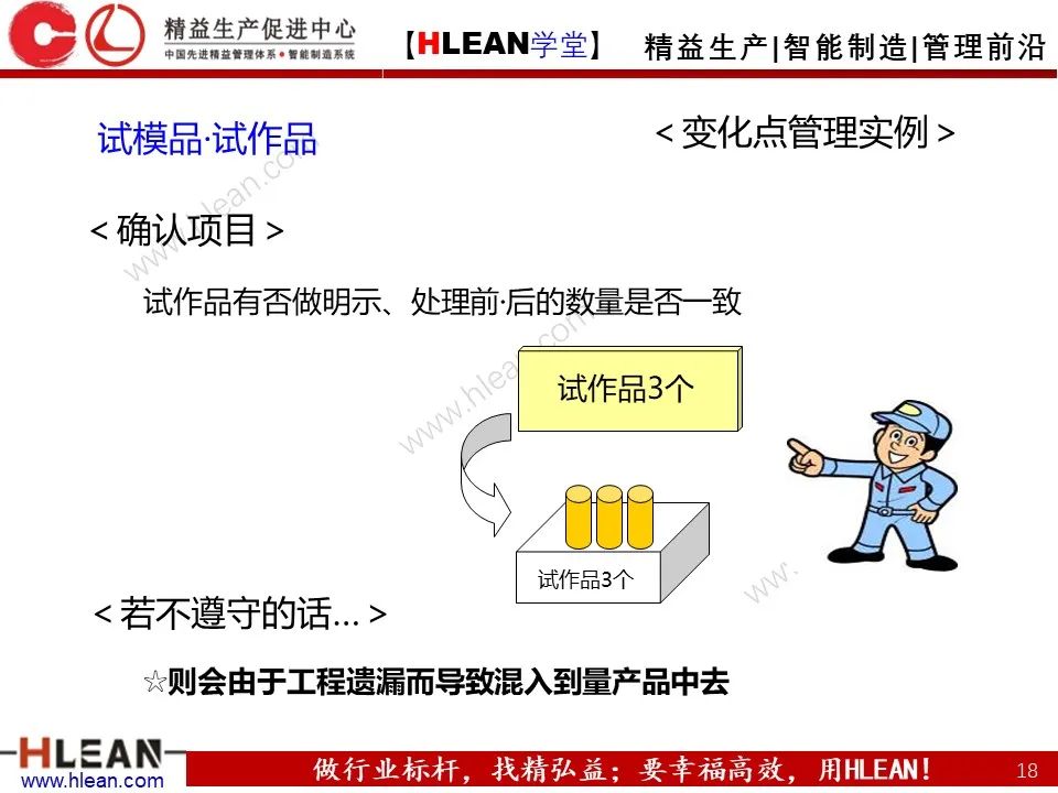 「精益學堂」5M1E變化點管理—阻止不良發生之活動