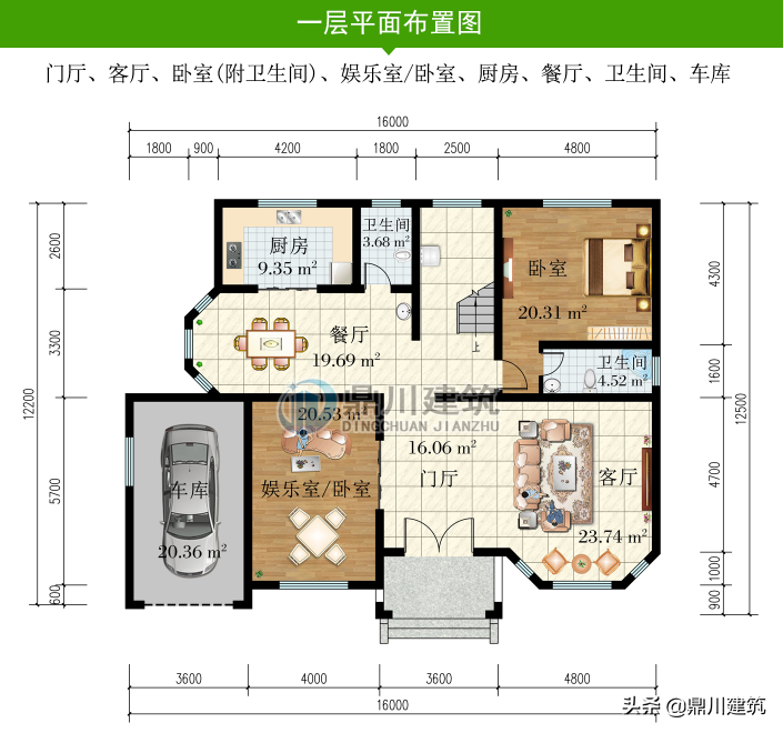 6套造型饱满布局端正的小别墅，有颜值有实力，就适合农村建