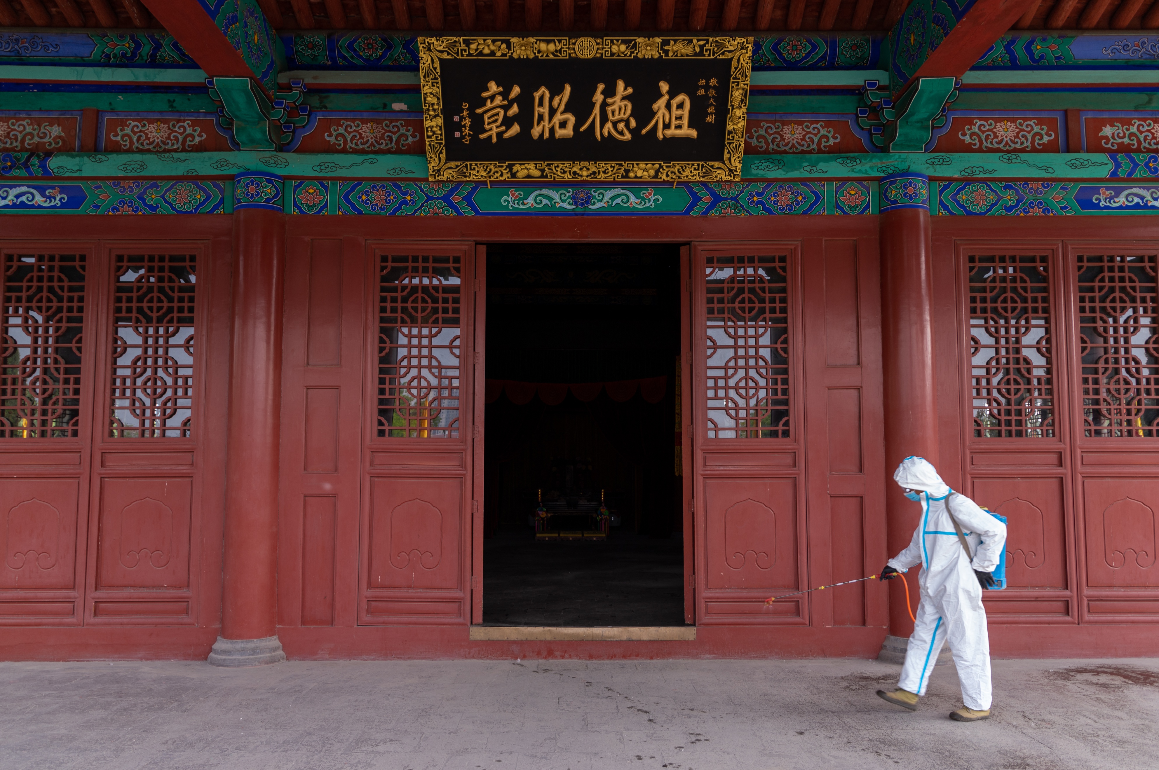 洪洞大槐树景区抓防疫保安全迎“五一”