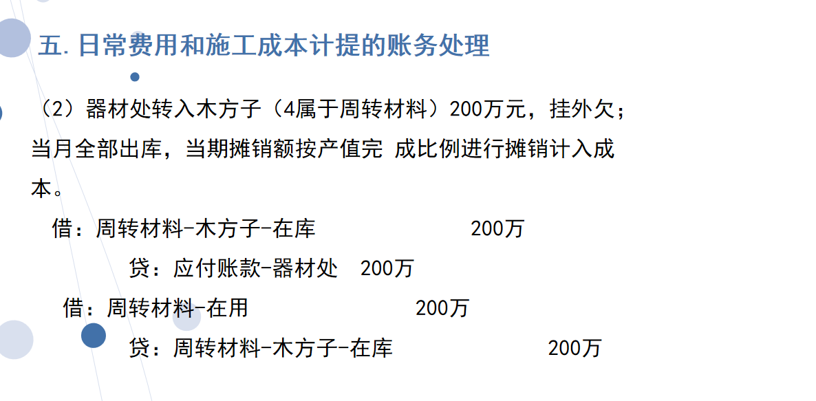 建筑工程会计：全套做账流程，附工程施工会计科目