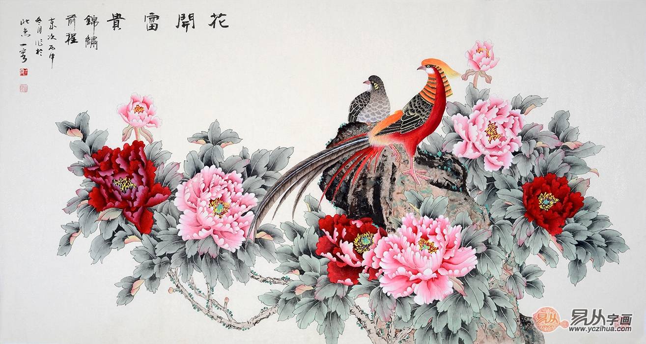 客厅挂什么字画 这几幅花鸟画让您的客厅美出天际