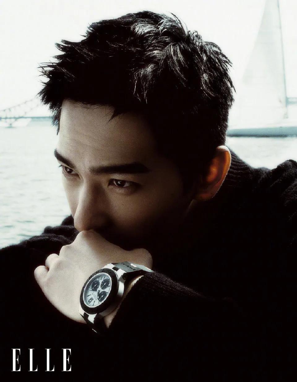 杨洋三登 X《ELLE》，优雅帅气，悠然自得感受海风拂面，心旷神怡