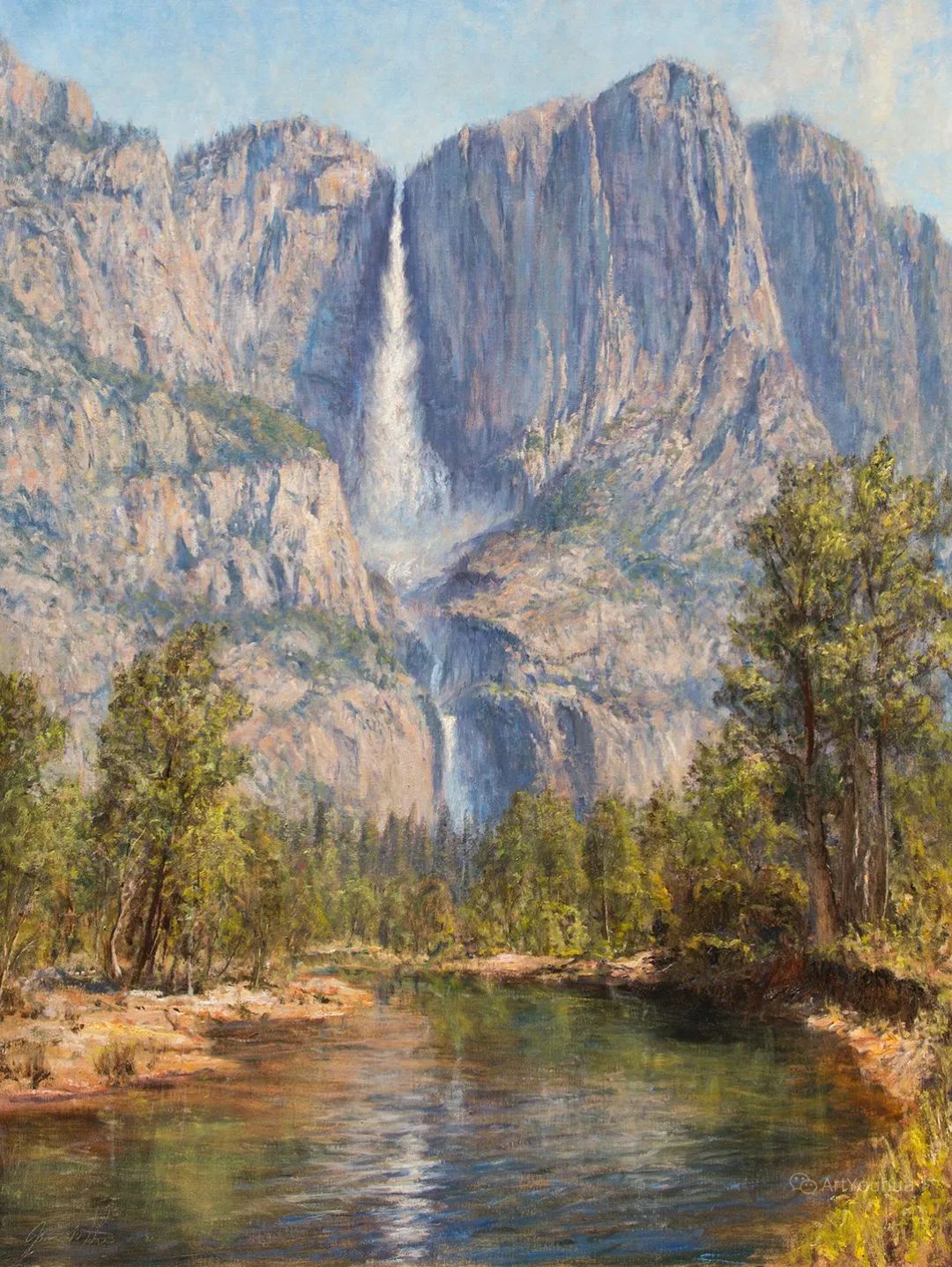 这位美国画家的风景油画,壮丽惊奇,太美了