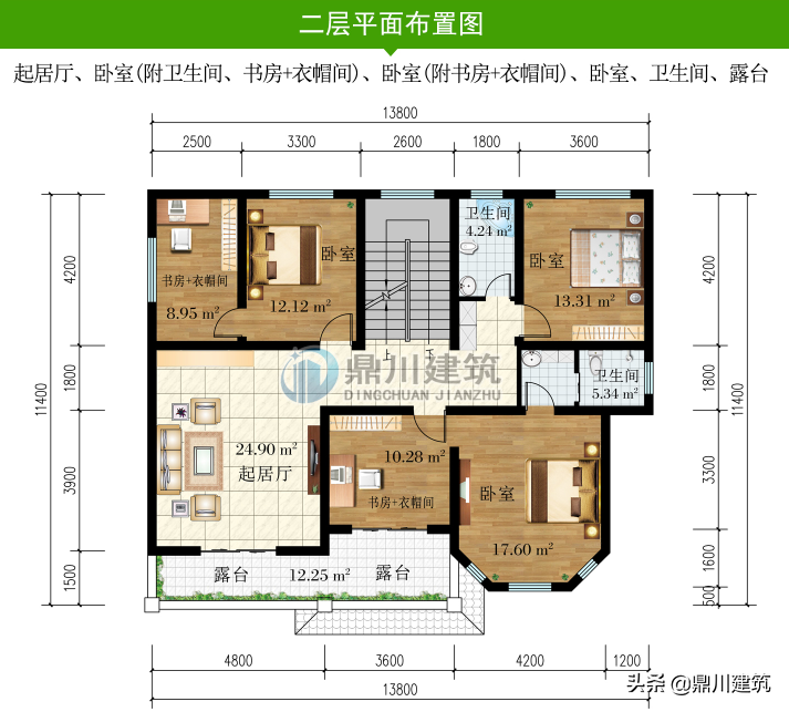 6套造型饱满布局端正的小别墅，有颜值有实力，就适合农村建