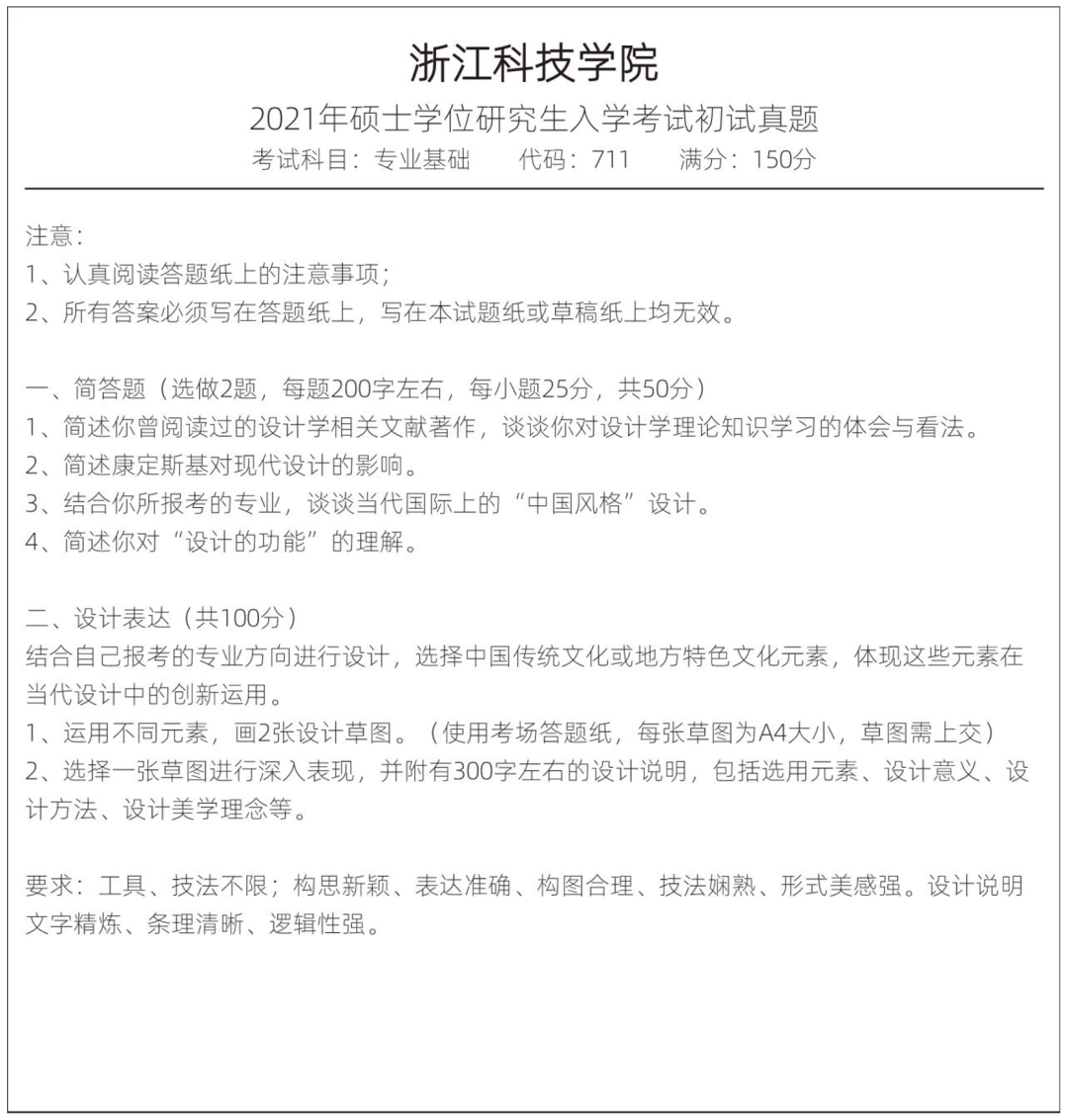 浙江科技学院艺术设计与服装学院考研考哪些？难考吗？