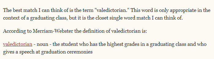 你知道学霸用英语怎么说吗