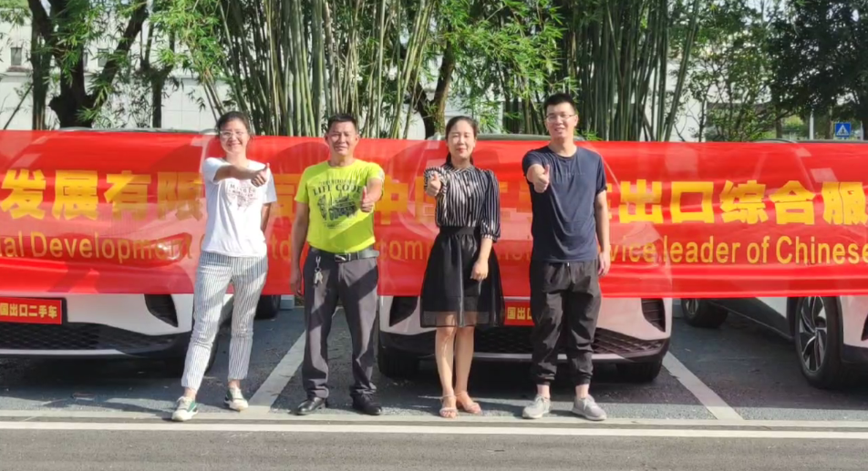 17台新能源二手车从湖南出发，发往埃及、约旦等地