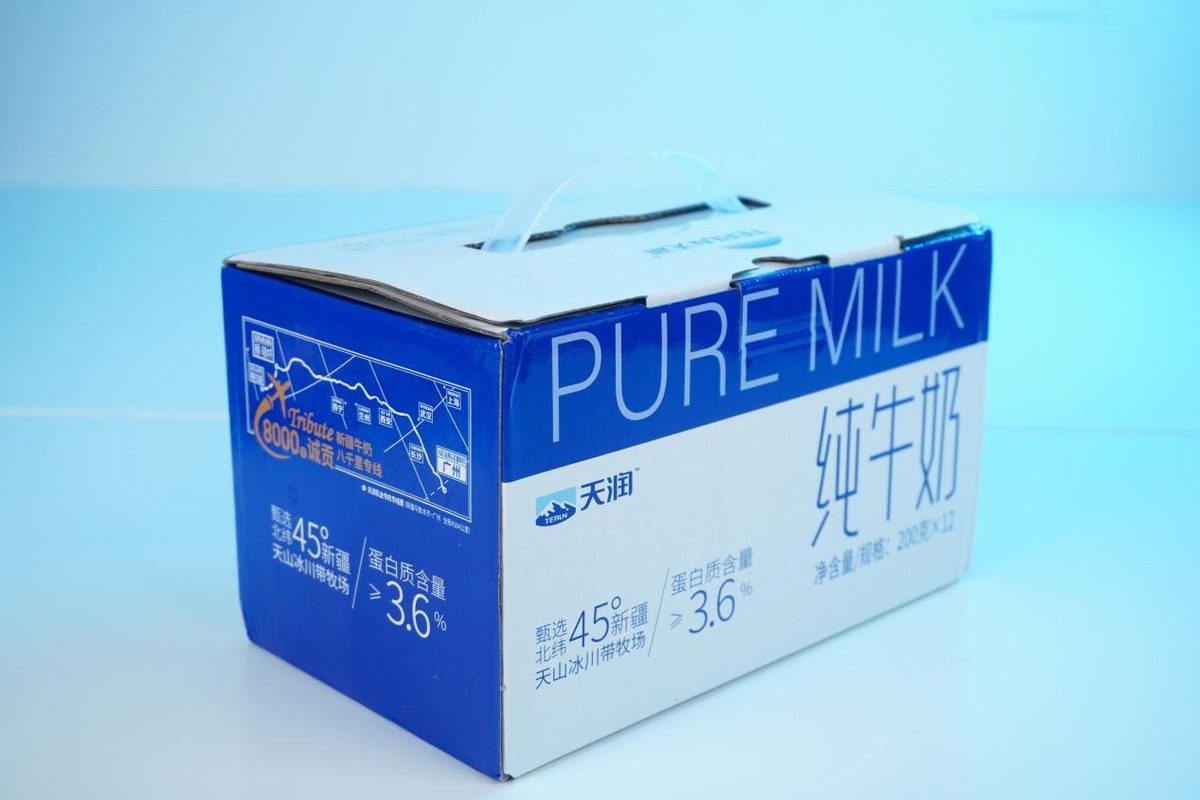 鲜香纯浓，营养好喝，新疆天润纯牛奶