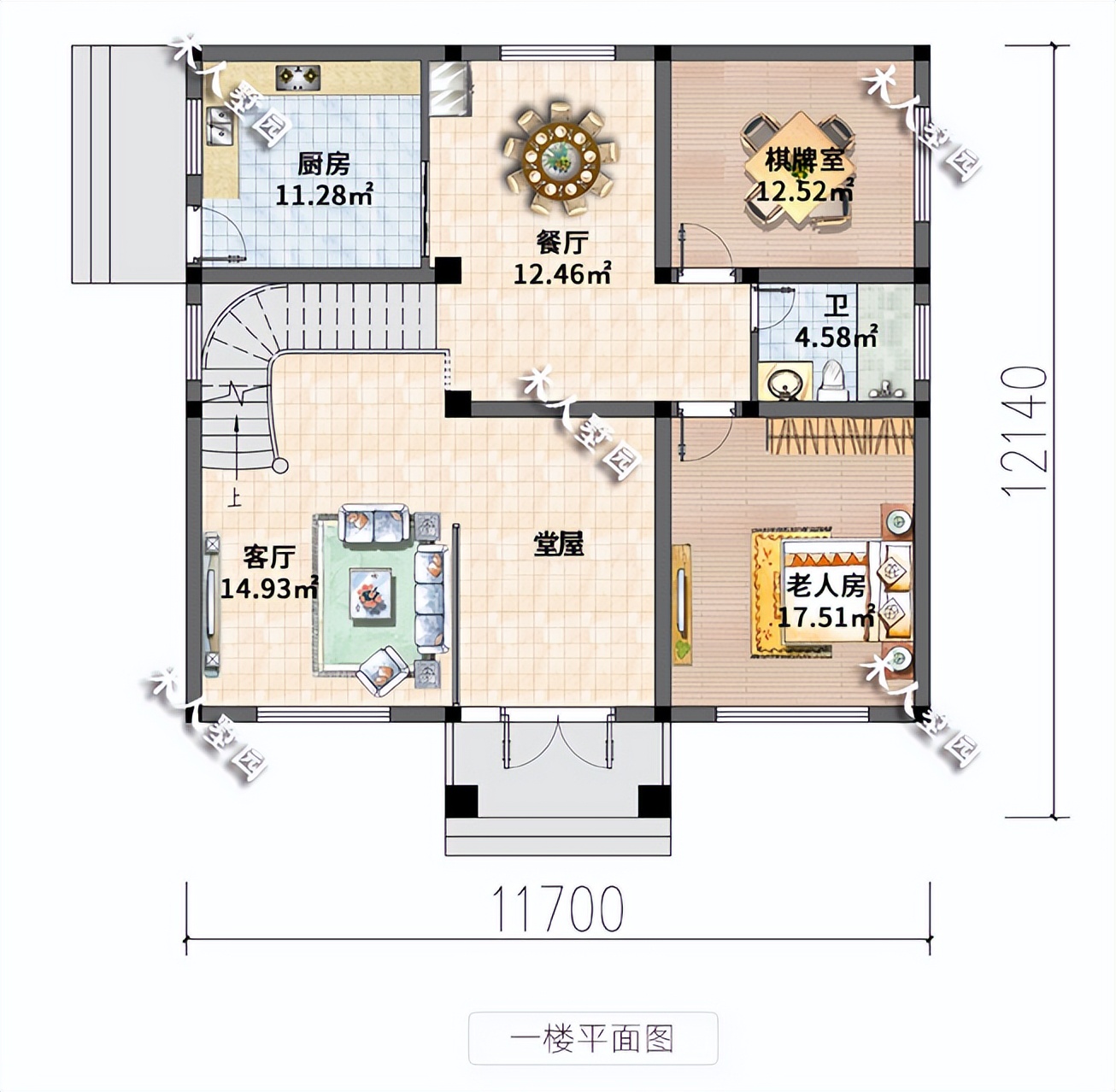 2栋欧式农村三层别墅，大门进去就是堂屋，非常有福气的房子