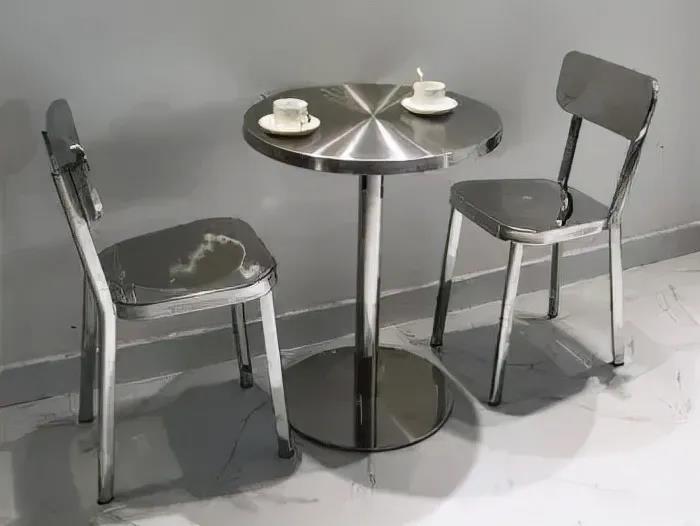 金利恒｜实用与美观兼具，不锈钢桌椅