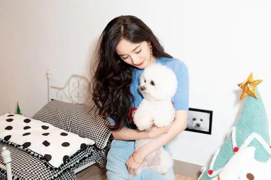 杨幂双尾麻花辫少女风—清新装扮，青春靓丽，俏皮灵动