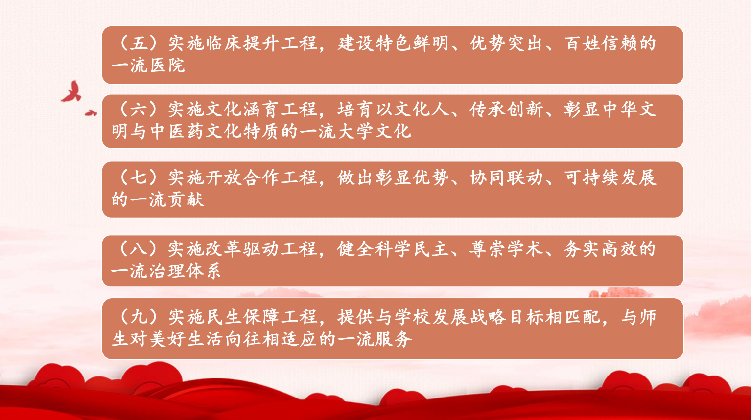 一图读懂！北京中医药大学第九次党代会报告