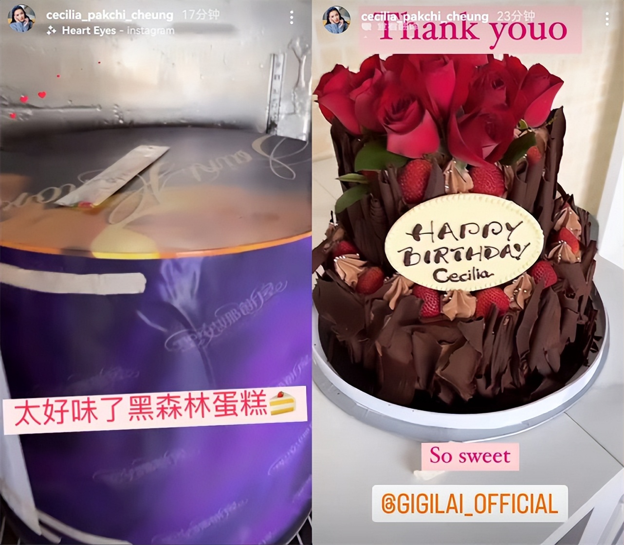 张柏芝42岁生日晒与俩儿子合照，Lucas和弟弟夹吻妈妈，好有爱