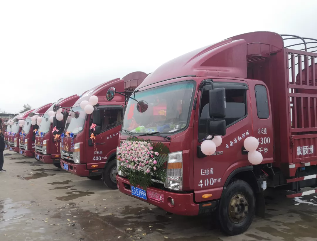 卡友别样婚礼6辆帅铃做婚车