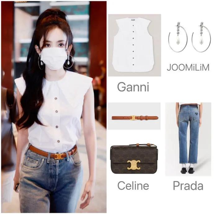 娜扎近日私服二则，拿捏住了甜美淑女风和酷酷休闲范儿！​​​