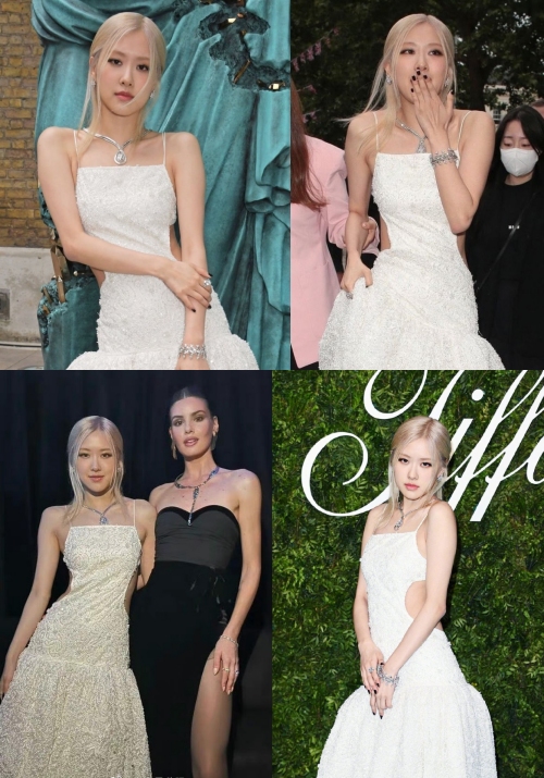 红毯造型，谷爱凌防水台不离脚，粉墨成员Rose硬凹直角肩姿态别扭