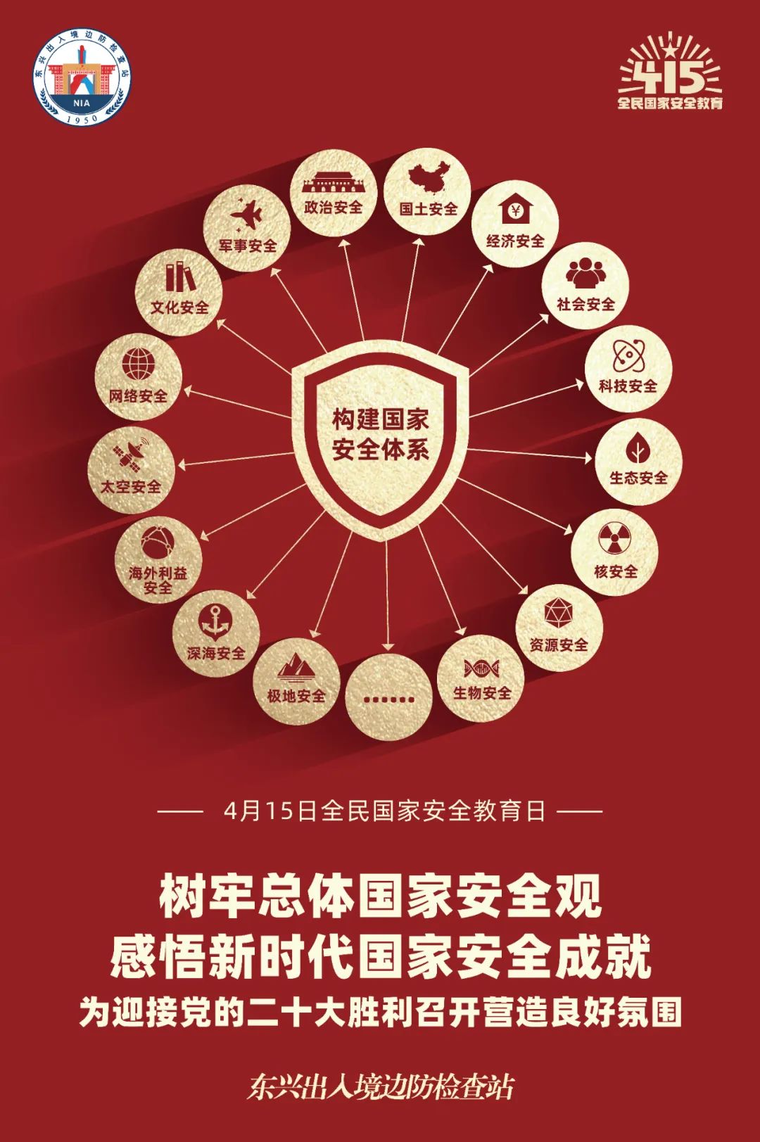 五張圖帶你了解2022年全民國家安全教育日宣傳主題