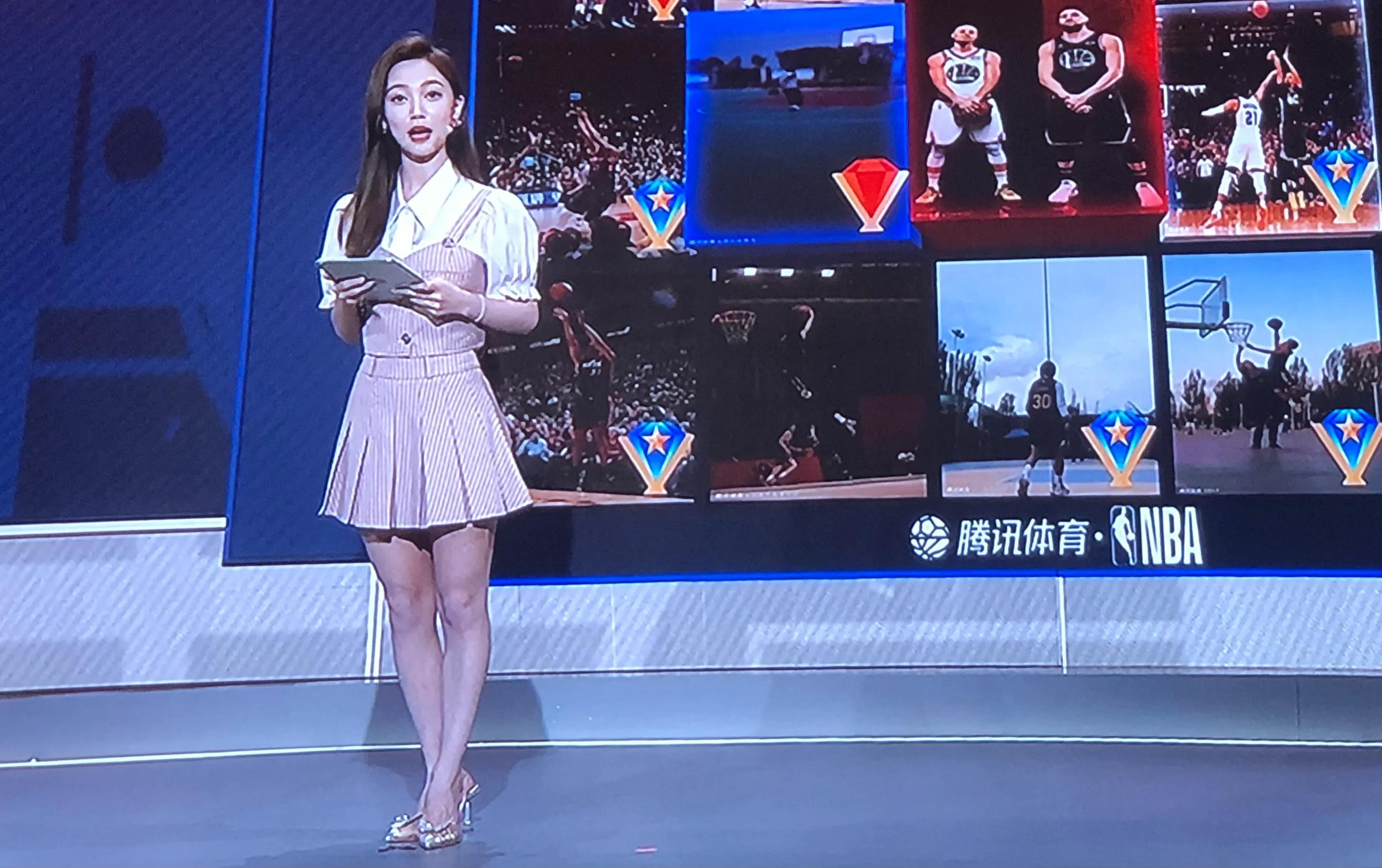 nba的美女主播有哪些(腾讯NBA最美6个女主播，六朵金花！央视要加油啊)